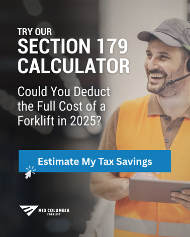 Section179 tax saving material handling equipment