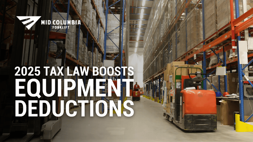 Section 179 for Forklifts, Sweeper Scrubbers